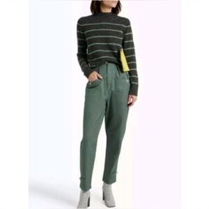 New Vince Brushed striped alpaca blend crew neck sweater Sz S MSRP: $425